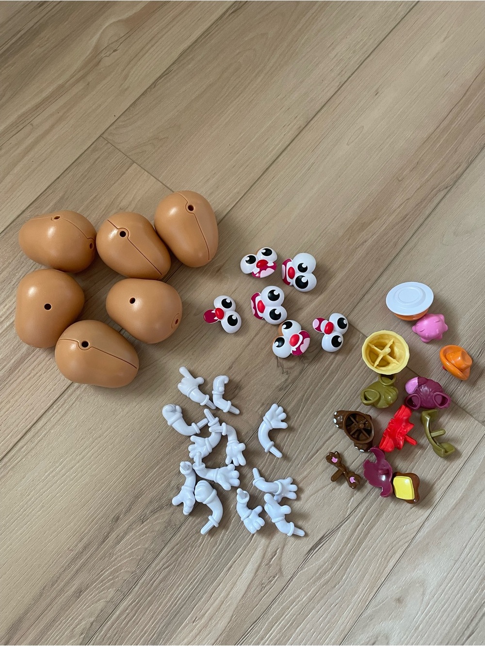 Set of 6 MINI Potato Heads (Tots)